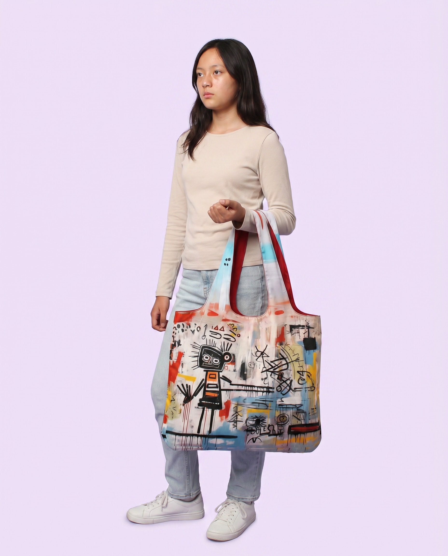 Tote Bag. Basquiat Insp